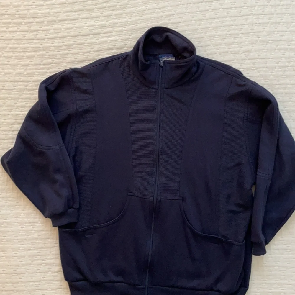 Triples Womens Full Zip Jacket Navy Blue Medium - Picture 2 of 10